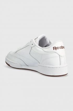 Reebok Classic sneakers din piele Club C 85 culoarea alb, FZ6012 FZ6012.100039279-WH/WH/RO