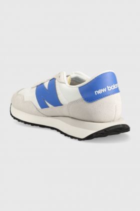 New Balance sneakers MS237BQ culoarea alb