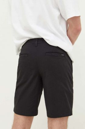 Hollister Co. pantaloni scurti barbati, culoarea negru