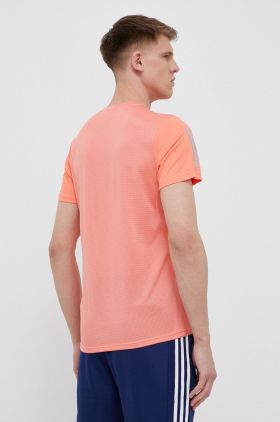 adidas Performance tricou de alergare Own The Run culoarea portocaliu, cu imprimeu