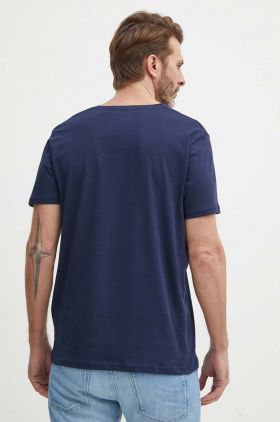 Alpha Industries tricou din bumbac bărbați, culoarea negru, uni