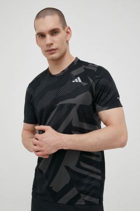 adidas Performance tricou de alergare Own the Run Seasonal culoarea negru, modelator