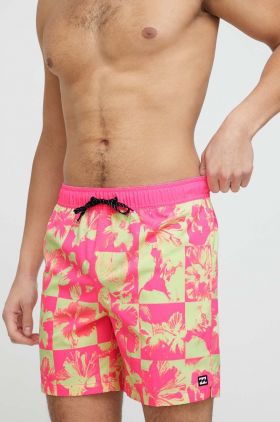 Billabong pantaloni scurti de baie culoarea roz