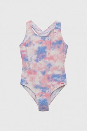 Protest costum de baie dintr-o bucată pentru copii PRTSAMOA JR culoarea roz