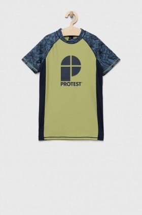Protest tricou de înot pentru copii PRTAHOY JR culoarea galben