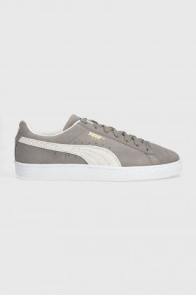 Puma sneakers din piele întoarsă Suede Classic XXI culoarea gri 374915