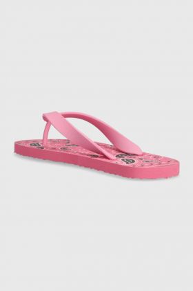 HUGO slapi Arvel femei, culoarea roz, cu toc plat, 50492149