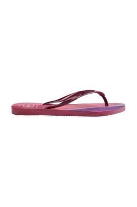 Havaianas slapi SLIM PALETTE femei, culoarea roz, cu toc plat, 4145766.1750
