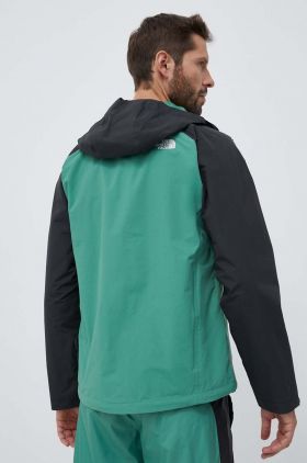 The North Face jacheta de exterior Stratos culoarea verde