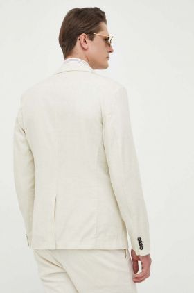 Sisley sacou din bumbac culoarea bej