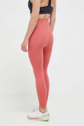 Hummel leggins de antrenament Tif culoarea rosu, neted