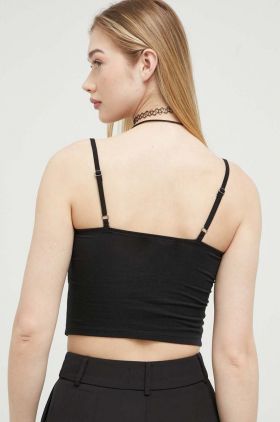 Hollister Co. top femei, culoarea negru