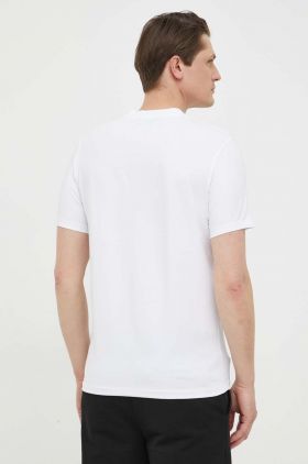 Karl Lagerfeld tricou barbati, culoarea alb, cu imprimeu