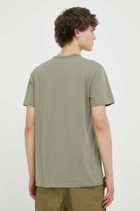 G-Star Raw tricou din bumbac culoarea verde, cu imprimeu