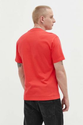 Dickies tricou din bumbac culoarea rosu, cu imprimeu