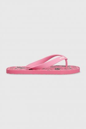 HUGO slapi Arvel femei, culoarea roz, cu toc plat, 50492149