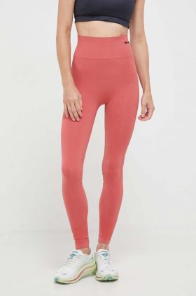 Hummel leggins de antrenament Tif culoarea rosu, neted