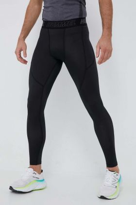 Hummel leggins de antrenament Topaz culoarea negru, cu imprimeu