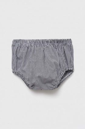 Jamiks pantaloni scurți din bumbac pentru bebeluși culoarea negru, modelator