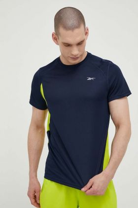 Reebok tricou de alergare culoarea albastru marin, modelator