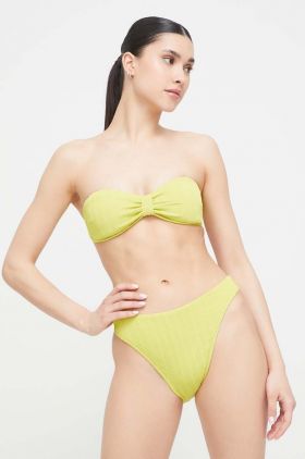 Abercrombie & Fitch sutien de baie culoarea verde, cupa usor rigidizata