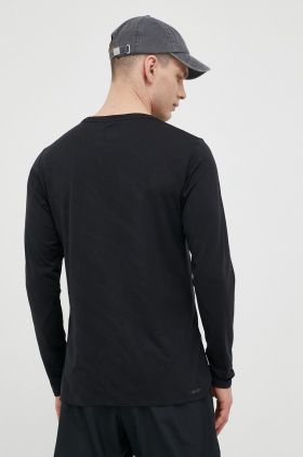 New Balance longsleeve pentru alergare Q Speed culoarea negru, neted