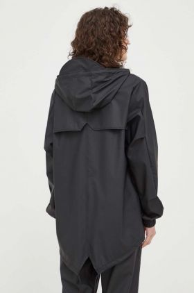 Rains geacă de ploaie 18010 Fishtail Jacket culoarea negru, de tranziție 18010.01-01Black