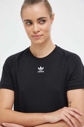 adidas Originals tricou femei, culoarea negru