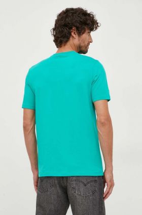 Karl Lagerfeld tricou barbati, culoarea verde, cu imprimeu