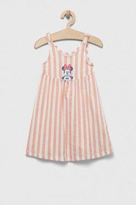 GAP rochie din bumbac pentru copii x Disney culoarea roz, mini, evazati