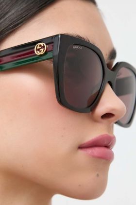 Gucci ochelari de soare femei, culoarea maro