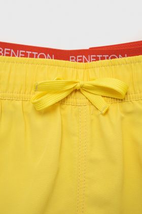 United Colors of Benetton pantaloni scurti de baie copii culoarea galben