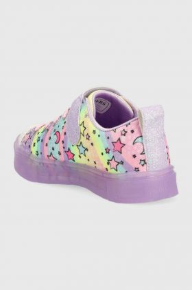 Skechers tenisi copii Twinkle Sparks Ice Unicorn culoarea violet