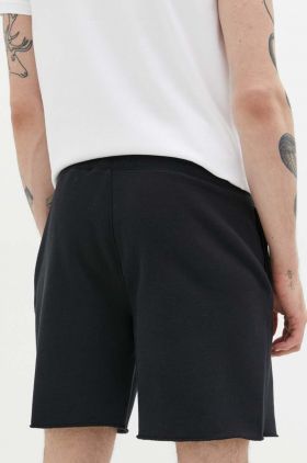 Hollister Co. pantaloni scurti barbati, culoarea negru