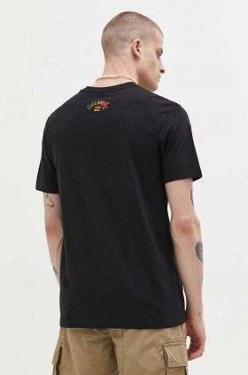 Billabong tricou din bumbac culoarea negru, cu imprimeu