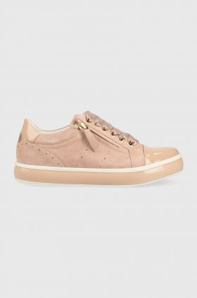 Geox sneakers D LEELU culoarea bej, D35FFE 022HH C8156