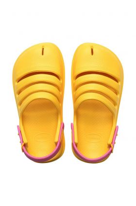 Havaianas sandale copii CLOG culoarea galben