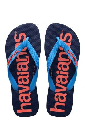 Havaianas slapi copii LOGOMANIA culoarea albastru marin