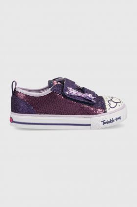 Skechers tenisi copii Shuffles Itsy Bitsy culoarea violet