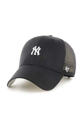 47brand sapca MLB New York Yankees culoarea negru, cu imprimeu