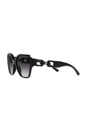 Emporio Armani ochelari de soare femei, culoarea negru