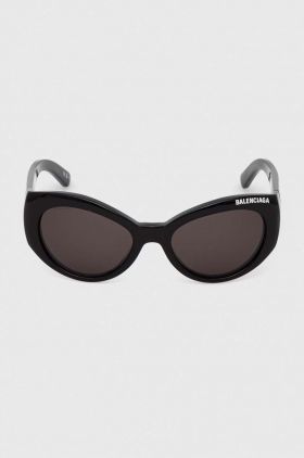 Balenciaga ochelari de soare femei, culoarea negru