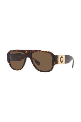 Versace ochelari de soare barbati, culoarea maro