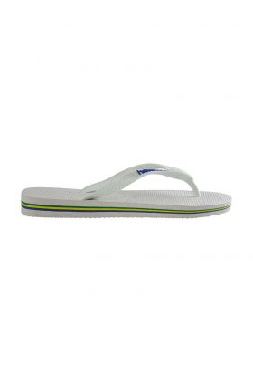 Havaianas slapi copii BRASIL LOGO culoarea alb