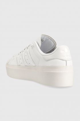 adidas Originals sneakers din piele Superstar Bonega culoarea alb