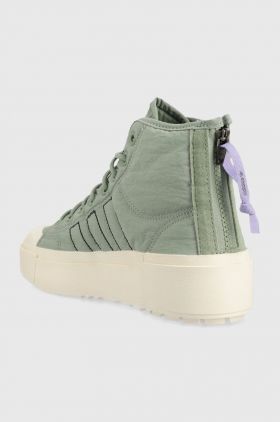 adidas Originals teniși Nizza Bonega X W femei, culoarea verde HQ6042-SILGRN/BLK