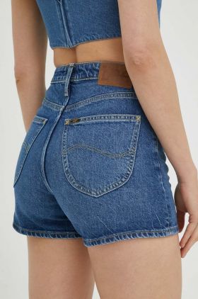 Lee pantaloni scurti jeans Carol femei, neted, high waist