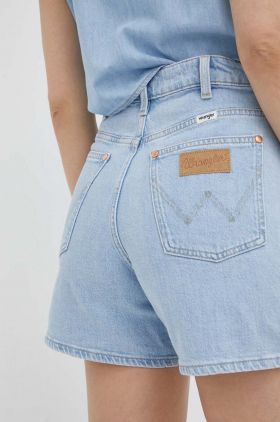 Wrangler pantaloni scurti jeans femei, neted, high waist