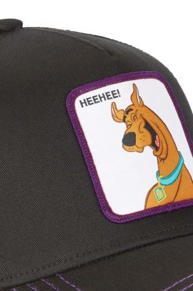 Capslab șapcă SCOOBY DOO culoarea negru, cu imprimeu