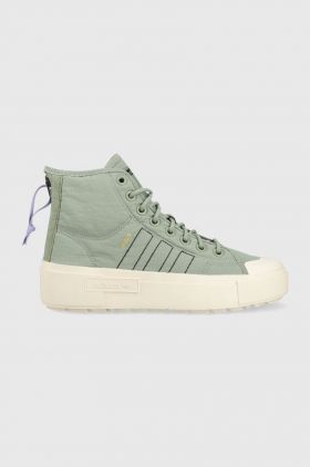 adidas Originals teniși Nizza Bonega X W femei, culoarea verde HQ6042-SILGRN/BLK